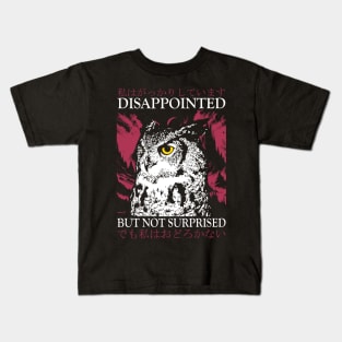 Disappointed Owl Kids T-Shirt